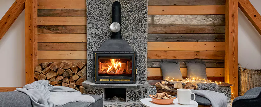 Thelin Hearth Products Direct Vent Gas Stove Fireplace Inspection in North Atlanta, Georgia